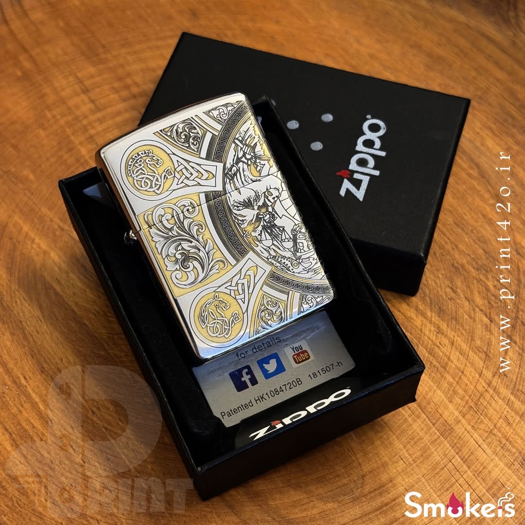فندک بنزینی طرح چهارسوار مرگ Zippo High Copy - Image 3