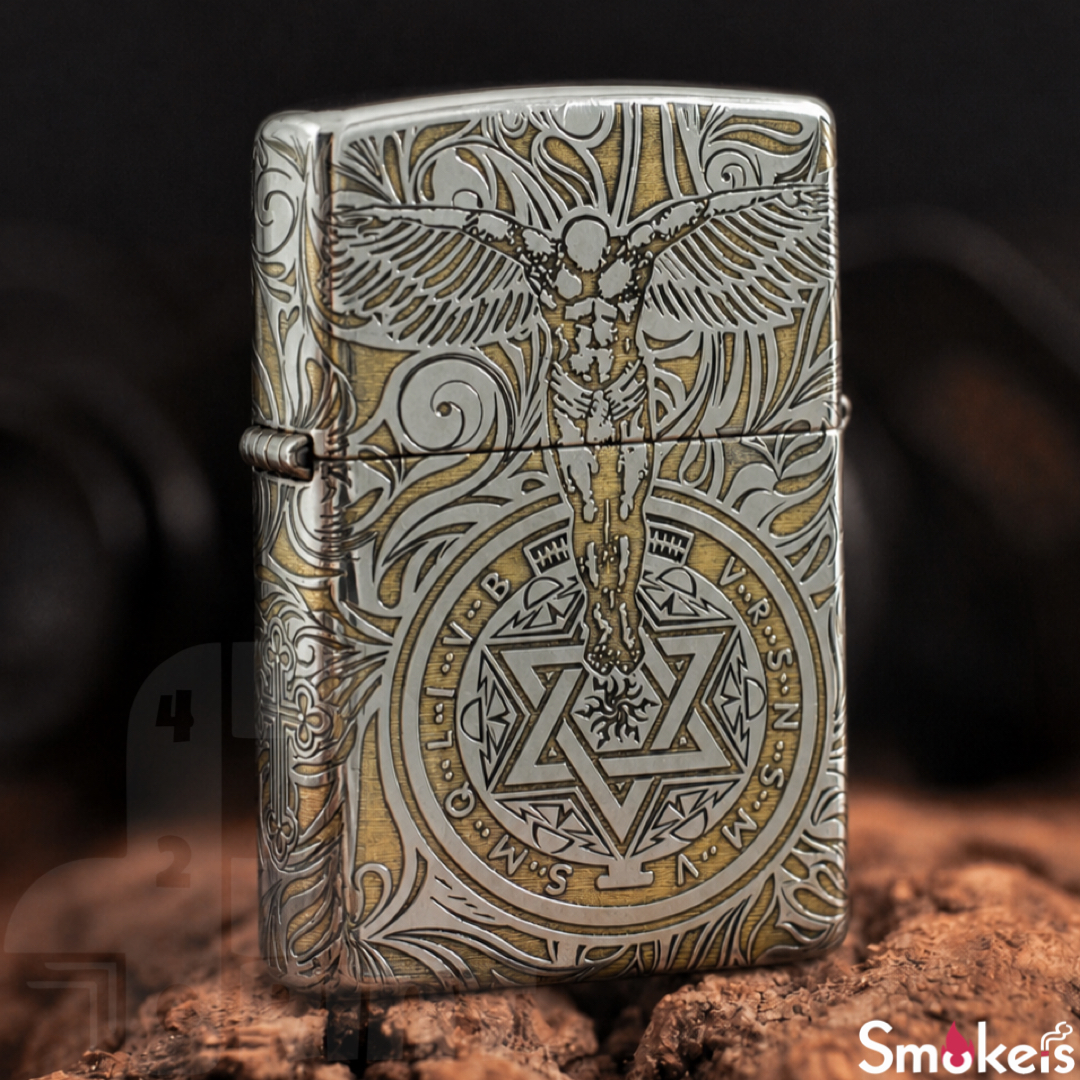 فندک بنزینی طرح فرشته نگهبان Zippo High Copy