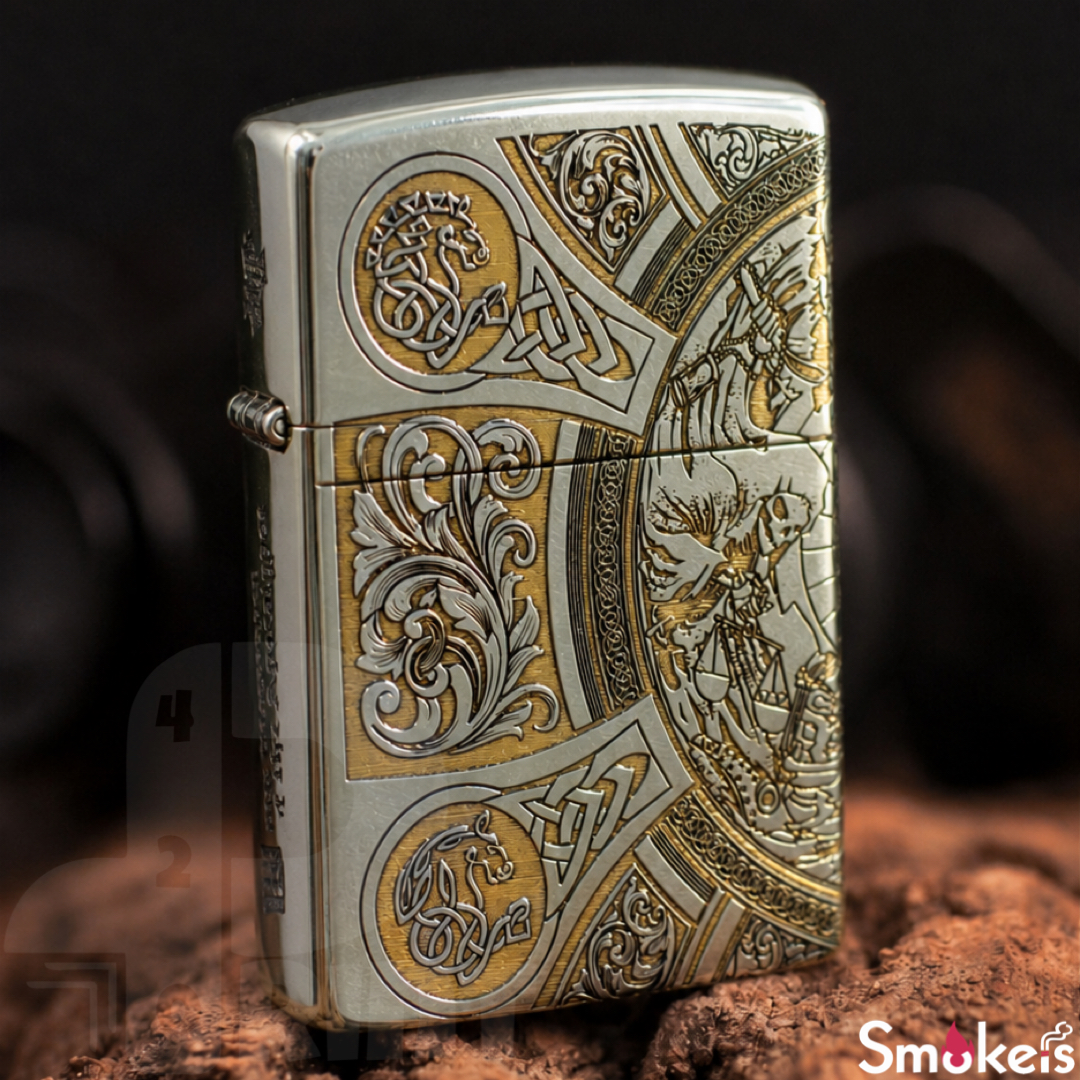 فندک بنزینی طرح چهارسوار مرگ Zippo High Copy