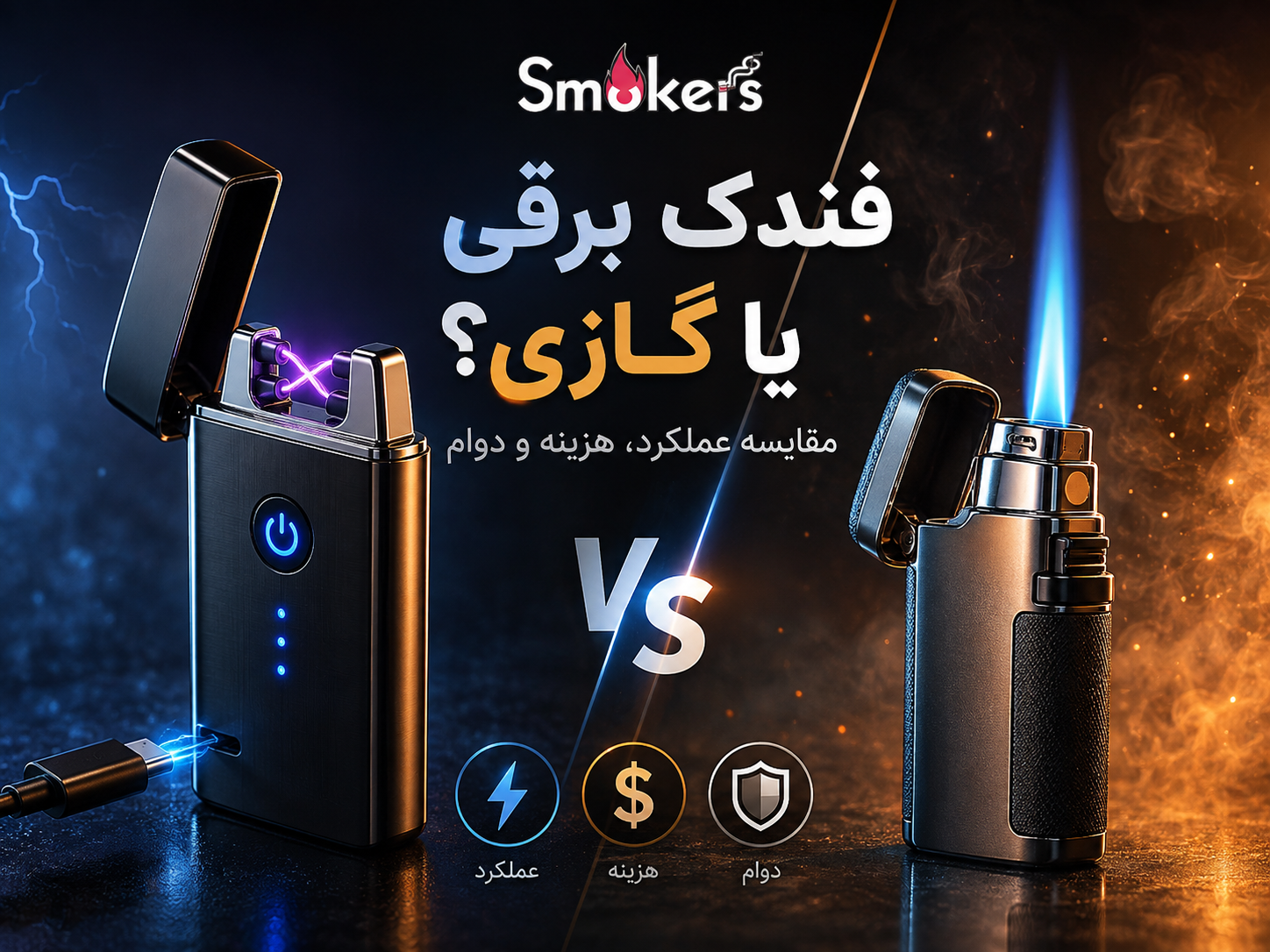 فندک برقی یا فندک گازی؛ مقایسه عملکرد، هزینه و دوام